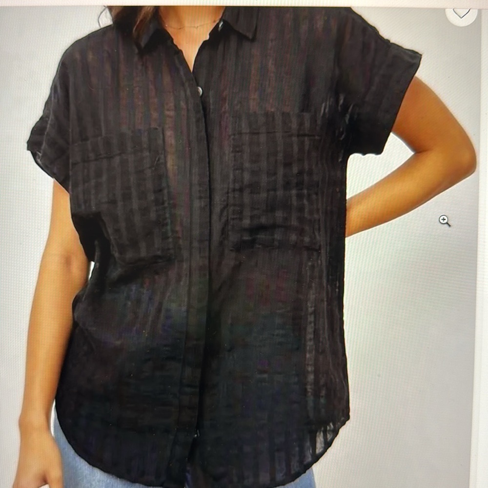 Rails Cito shirt in black shadow